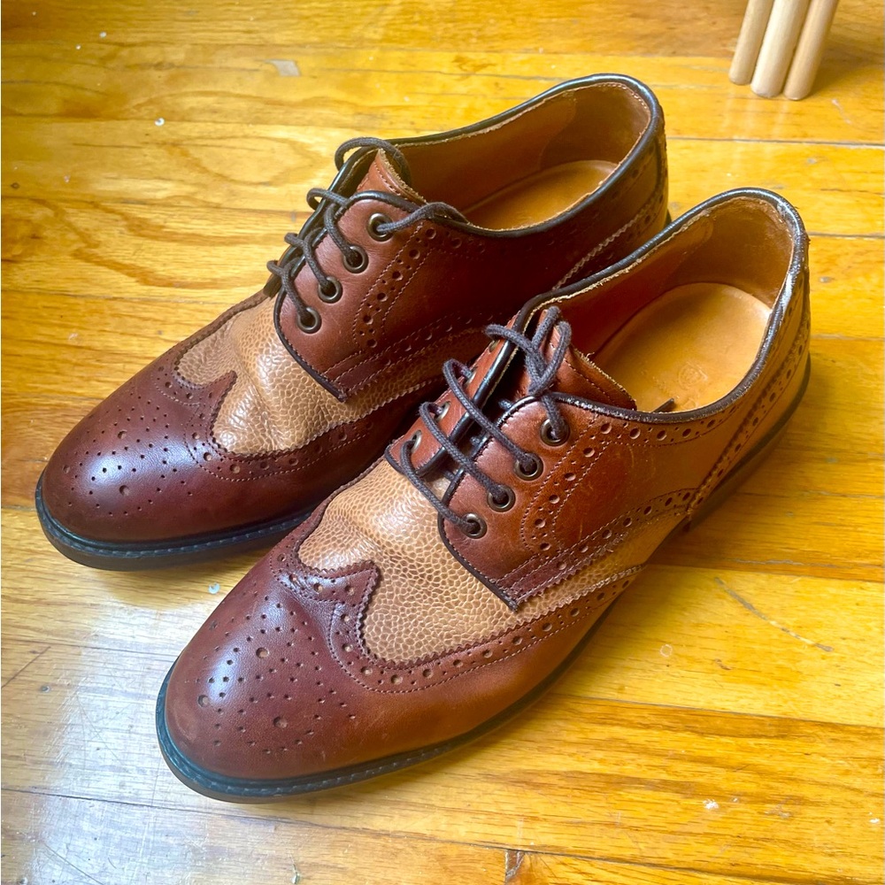 Massimo Dutti Brown Brogues Size 9